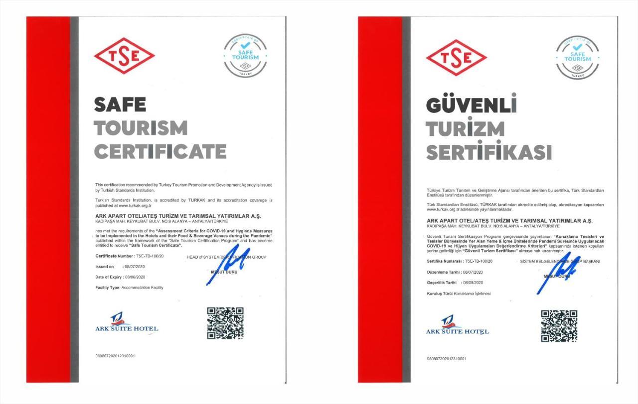 Ark Apart And Suite Hotel Alanya Esterno foto